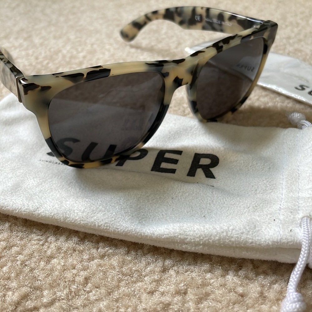 Retrosuperfuture Milky Tortoise Wayfarer Style Sunglasses
